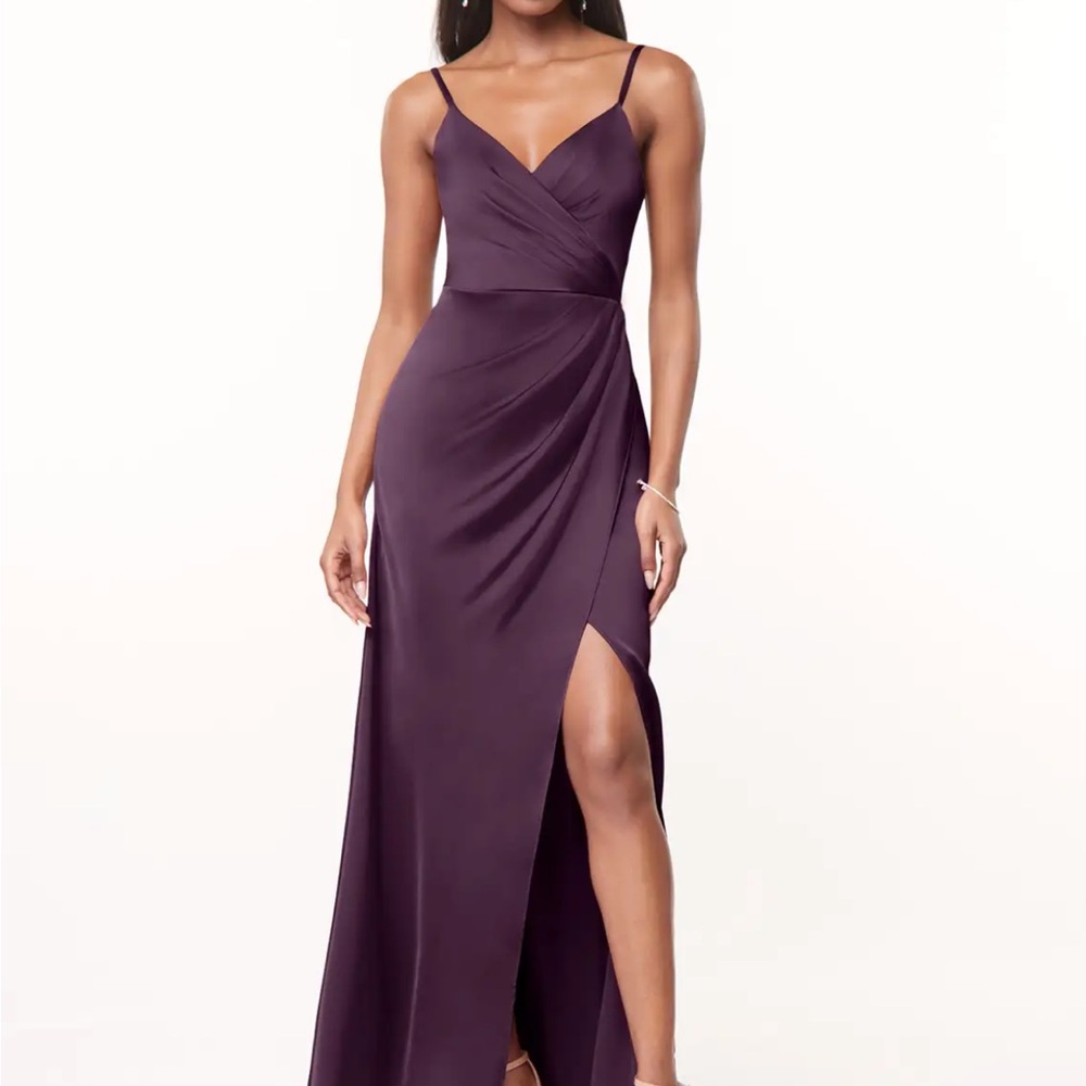 Azazie “Maci” Plum, Bridesmaid dress in size A2